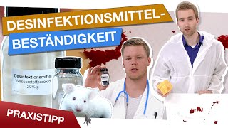 Desinfektionsmittel So werden Materialien auf Beständigkeit getestet [upl. by Jamnes477]