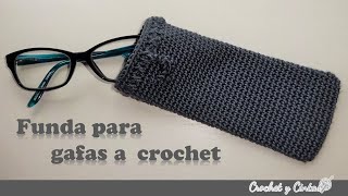 Funda para gafas a crochet ganchillo [upl. by Golden]