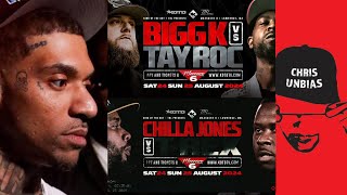 KOTD Tay Roc vs Bigg K  Chilla Jones vs Rex  Jmoor URL decision [upl. by Nyliak]