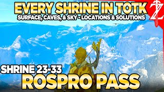 Every Shrine in Rospros Pass  Tears of the Kingdom Shrine Hunters 04 [upl. by Ahseei]