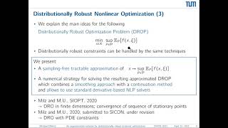 OWOS Michael Ulbrich  quotApproximation Scheme for Distributionally Robust Nonlinear Optimizationquot [upl. by Olegnaed635]