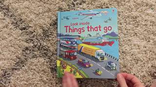 Usborne Look Inside Things that Go [upl. by Akirej]