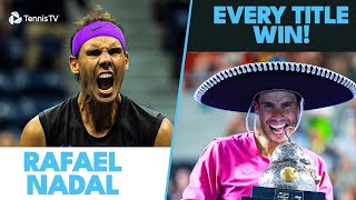 Rafael Nadal Every Championship Winning Moment 🏆 [upl. by Eetnwahs]