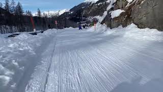 Sledging at The Swiss Alp  Bergün Preda Switzerland [upl. by Akiwak866]