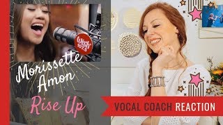 Morissette Amon Rise Up  Vocal Coach Reaction on Wish 1075 [upl. by Jannelle]