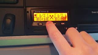 How to do a manual entry on a Stoneridge Digital Tachograph [upl. by Anayi343]