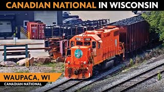 Waupaca Wisconsin USA  Virtual Railfan LIVE [upl. by Moncear]