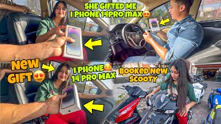 Mad Girl Gifted😍 New i phone 14ProMax✅🥰 She Booked New Scooty😍 Delivery Soon April 2 2024 [upl. by Prem]