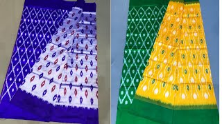 whatsapp 8446603061 pure handmade ikat silk saree [upl. by Lipski]