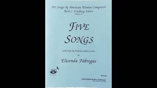 III La luna negra Five songs 1986 Elisenda Fabregas composerpiano Rachel Rosales soprano [upl. by Lehcor438]