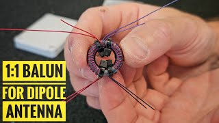 How to build 11 BALUN amp Classic DIPOLE Antenna [upl. by Sirtaeb]