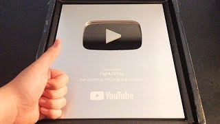 PGHLFILMS UNBOXES THE YOUTUBE SILVER CREATOR AWARD [upl. by Adelaide]