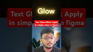 Text Glow Effect Apply in simple steps in figma shorts textgloweffect figmaplugins [upl. by Imena]