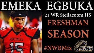 FROSH YR MIX 21 WR Emeka Egbuka  Steilacoom High WA [upl. by Ecinhoj974]