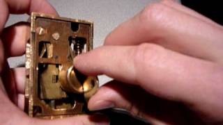 Cutaway antique safe deposit lock [upl. by Collbaith842]