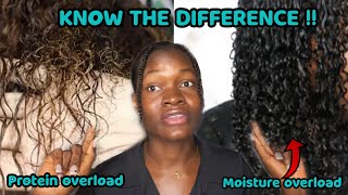 HOW TO TELL IF YOUR HAIR HAS PROTEIN or moisture overload how to treat proteinmoisture overload [upl. by Yelsha]