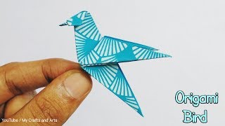 How to make an origami bird easily at home  Origami for beginners [upl. by Bartolomeo]