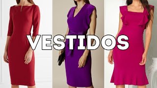 VESTIDOS DE MODA 2024 😍👗 NUEVOS VESTIDOS ELEGANTES 2024 [upl. by Livvie]