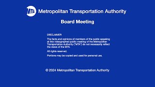 MTA Board  MNRLIRR Committee Meeting  02262024 [upl. by Hagep943]