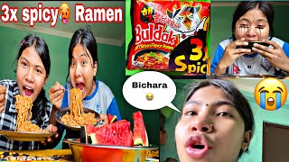 3x Spicy Ramen Noodles Challenge🥵Jhandai Marina Aaja😭 [upl. by Dier]