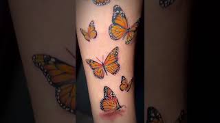 Butterfly Tattoo Arm short monicamorthagon shorttattoo butterfly tattoo realismtattoo [upl. by Young]