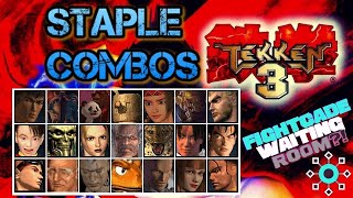 Tekken 3  Best Combos for ALL Characters [upl. by Bary286]