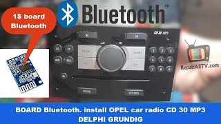 CD30 MP3 Bluetooth board install DELPHI GRUNDIG [upl. by Vachil]