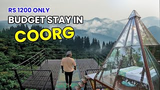 Budget Stay in Coorg  42 Galibeedu  Coorg glass house  Coorg [upl. by Miof Mela]