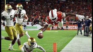 Miami Hurricanes Highlights vs Notre Dame [upl. by Rubia]