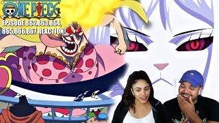 BIG MOM VS STRAW HATS AND SULONG AWAKENS One Piece Episode 862 863 864 865 866 867 REACTION [upl. by Leahcimauhsoj]