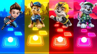 PAW Patrol  Ryder 🆚 Chase 🆚 Rubble 🆚 Rocky 🎶 Tiles Hop EDM Rush [upl. by Tallbott]