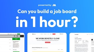 Can you build a job board in only 1 hour  Memberstack Template Speedrun [upl. by Elleinwad]