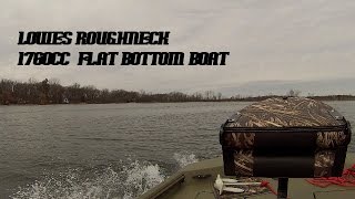 Lowes Roughneck 1760cc Flat Bottom Boat On the Water [upl. by Baiss]