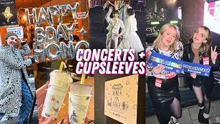 korea on stage in london vlog  hongjoongs birthday event  Hallyu Doing [upl. by Acilejna656]