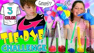 ¡3 Color TIEDYE Challenge 😜RETO Camisetas PERSONALIZADAS con TINTE CASERO  DIY Tie Dye Tshirts [upl. by Iago981]