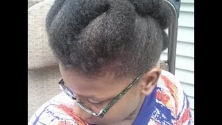 Updo Felicia Leatherwood Style on 4C Hair [upl. by Reeva]