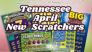 Sneak Peek at Tennessee Lotterys New Scratchers for April [upl. by Claude]