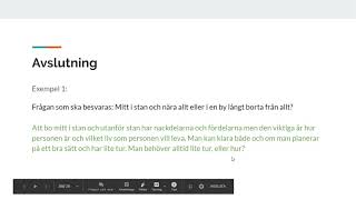 Exempel på avslutningar i en resonerande text [upl. by Henrique]