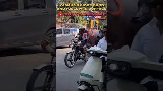 YAMAHA RX100 SOUND BUFFALO FOLLOW IN BIKE COMMENT 😱  RX100 VS BUFFALO PUBLIC REACTION [upl. by Emmalynne]