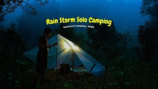 Camping in Heavy Rain and Rain Storm Camping  ASMR [upl. by Alva]