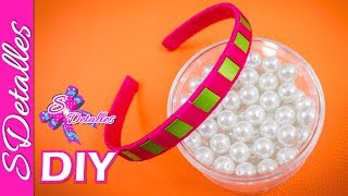 Como hacer Cintillos o Diademas Tejido de Diadema o Cintillo 2  Video 32  SDetalles  DIY [upl. by Razal]