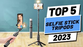 Top 5 BEST Selfie Stick Tripods of 2023 [upl. by Samid282]