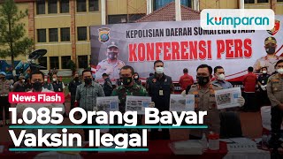 Polda Sumut 1085 Orang Bayar Vaksin Corona Sinovac Secara Ilegal [upl. by Mailiw]