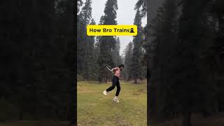 How bro looks vs how bro trains cherry hybridmonk training shorts [upl. by Ettesus380]