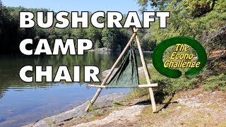 Amazing Camp  Hammock Chair  DIY Bushcraft Chair From Econo Challenge [upl. by Monreal]