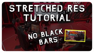 Stretched Res in VALORANT Tutorial  NO BLACK BARS [upl. by Ahsiekan]