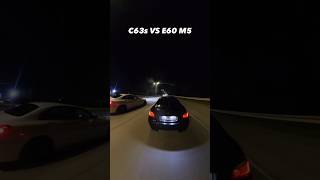 C63S vs E60 M5 car automobile shorts [upl. by Sassan]