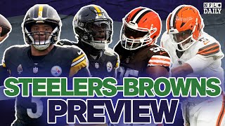 Steelers vs Browns Preview  NFL Daily [upl. by Haziza]