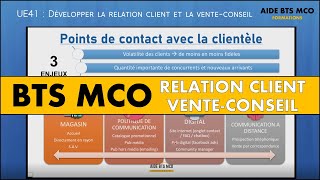 AIDE BTS MCO  Pourquoi multiplier les points de contact   Relation client et vente conseil [upl. by Harvard]