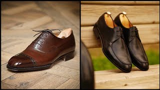 Mens shoes spring and autumn fashion pointed lace up Derby Shoes [upl. by Sylvia493]